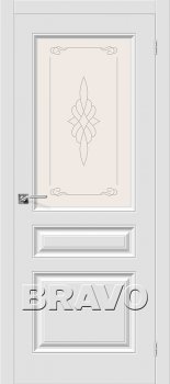 Межкомнатная дверь Скинни-15, П-23 (Белый)