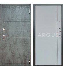 Дверь Арус ЛЮКС АС-2П 3К-Антик серебро-Агат Дуо Темный бетон