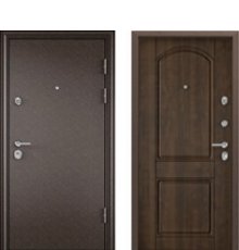 Дверь Торекс ULTIMATUM MP медь, без рисунка / КТ Орех грецкий, рисунок КВ-8