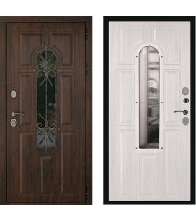 Дверь ДК Лион (ковка+стеклопакет)